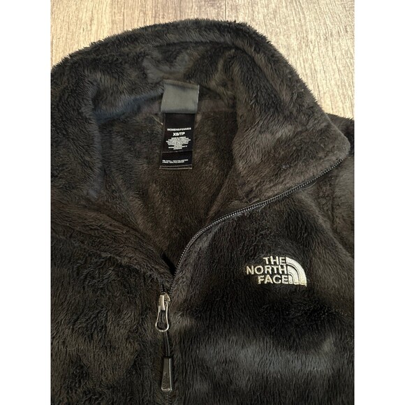 North Face‎ Woman’s XS Black Zip Up Fleece Jacket Teen, Girls - Picture 2 of 4